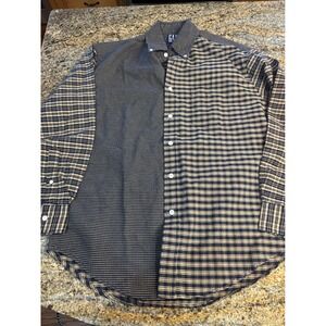NWT GAP Plaid Button Down Shirt Long Sleeve Classic Fit Men Size S